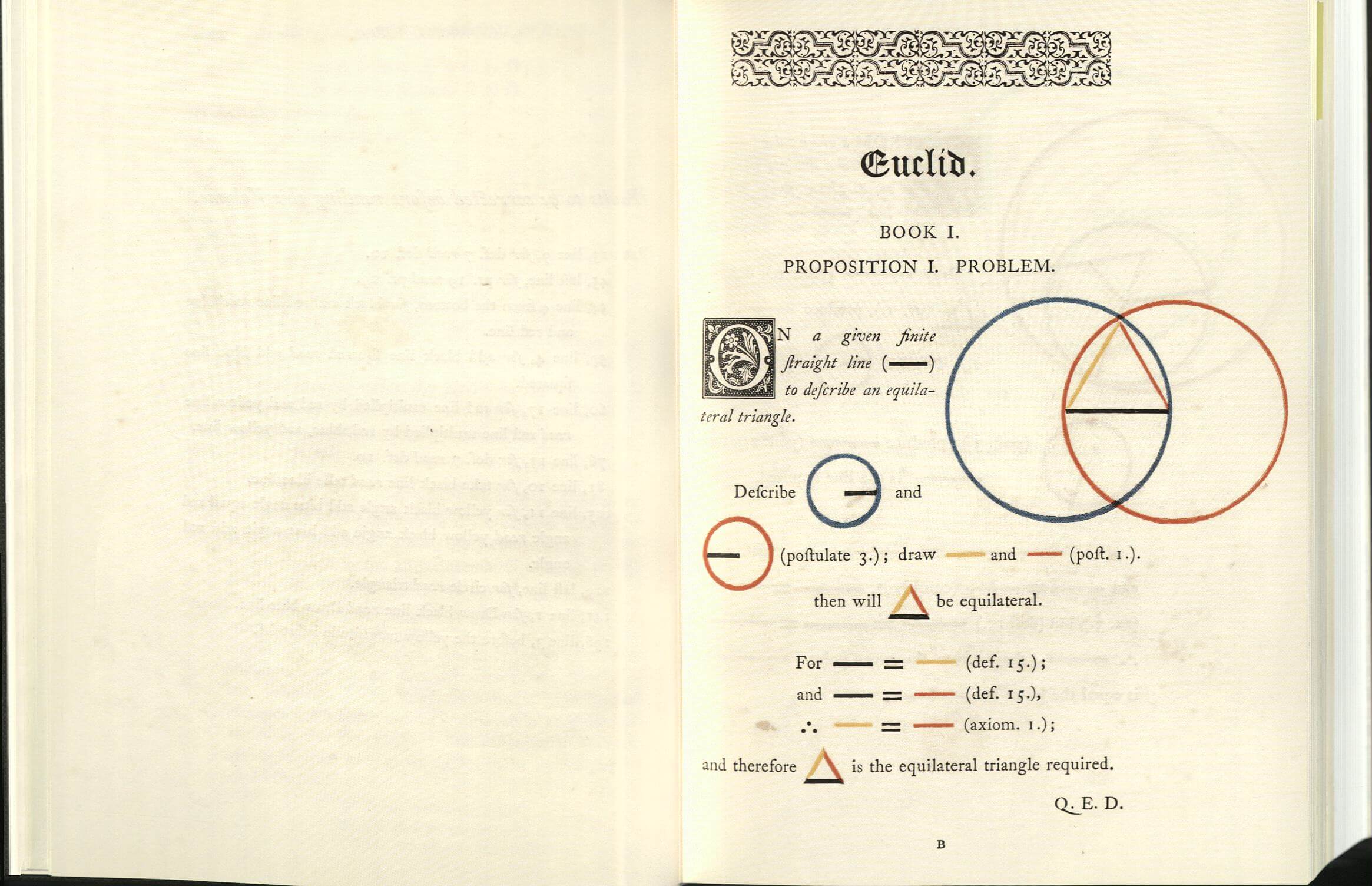 The Elements of Euclid (Euklid), The first six Books. Faksimile des Originals von 1847.