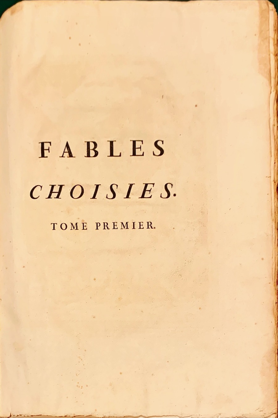Fables Choisies, Mises En Vers. 4 Bände
